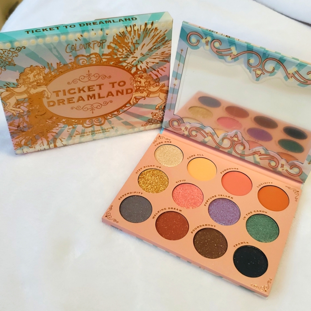 NIB Colourpop Ticket To Dreamland Pressed Powder Eyeshadow Palette